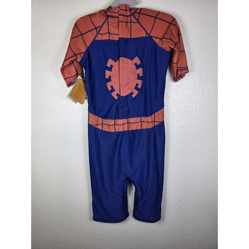 Disney Spider-Man Adaptive Swimsuit Kids XL Red Blue One Piece UPF 50+